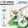 Set of mug for coloring with a Christmas tree "snakes with snowmen", 300 ml