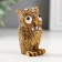Souvenir Polystone "Filin Coffee" rhinestones 5.8x3.5x2.8 cm