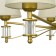 Chandelier 1091/5GD 40W E27 gold 60x60x38-78 cm Bayerlux