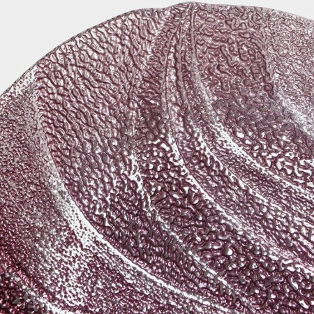 Black dinethered plate "Drachna", D = 28.5 cm, burgundy color-8