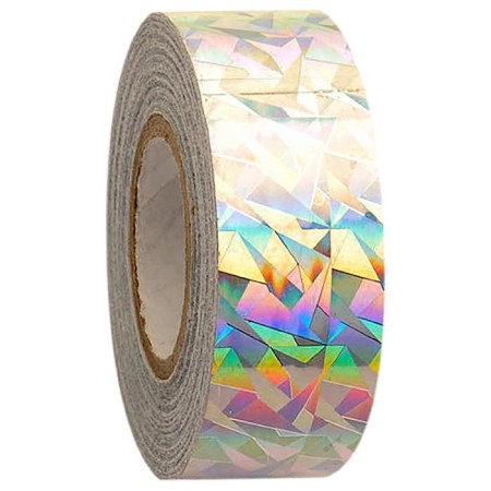 Winding for gymnastic pins and hoops Pastorelli New Crackle, color Silver metallic