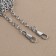 Furniture for bag No. 1, set 4 items, carbine - 2 pcs, chain, buttons, metal, silver