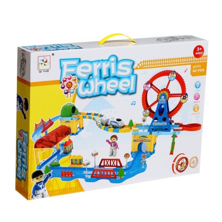 Railway "Entertainment Park", light and sound effects, works from batteries-12