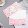 Money envelope "Happy Wedding Day!" embossing, pink heart, 16.5x8.5 cm