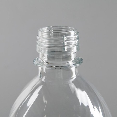 A disposable plastic bottle, 1 l, PET, without a lid, the color is transparent-1