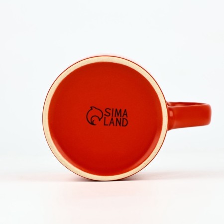 New Year! New Year's ceramic mug “Happy New Year”, 320 ml, red color-4