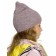 Hat for girls, size 50-51, lilac color