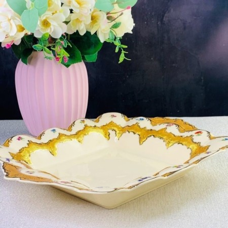 Square Lenardi "Olivia", with handles, size 30.5x30.5 cm