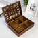 Casket wood for jewelry "Home" brown 7x17x21 cm