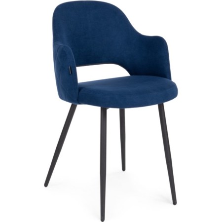 STULL OF A MIGRAL CARROCASAS GUTALL/VELUR, Black/Blue 51x56x82 cm-1