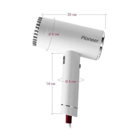 Pioneer SH107, manual, 1000W, 100 ml, 20 g/min, white-red color-6