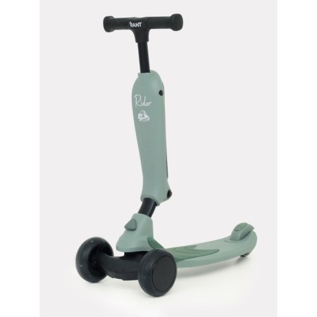 Cunning-somata children's Rant Rider, with luminous wheels, green color