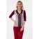 Female jumper, size 42, black color, burgundy
