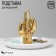 Cactus universal ceramic stand 14 × 11.5, white-golden color