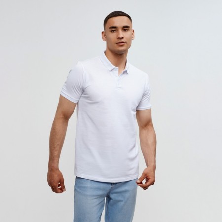 T-shirt (Polo) Male Minaku Regular Fit: White color, river 52-7