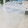 Storage box with a Crystal lid, 34 l, 39 × 31 × 33 cm, color mix