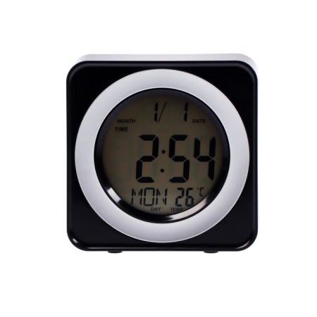 Luazon LB-20 alarm clock, temperature, backlighting triggers from cotton, black-2