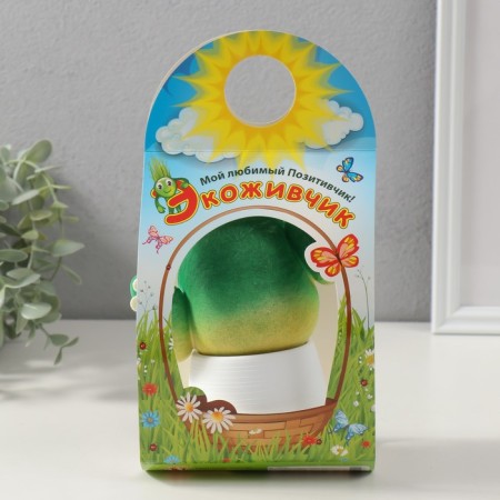 Growing gift Eco -Zhizhivchik "Cactus in a pot" White-5