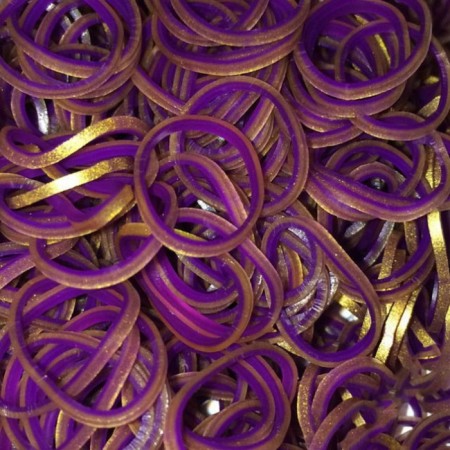 Rainbow loom bracelet rubber bands, Persian collection, purple
