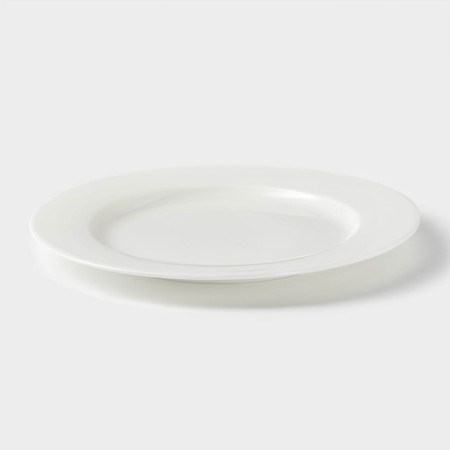 Porcelain dessert plate Wilmax Stella Pro, D = 18 cm, white color-1
