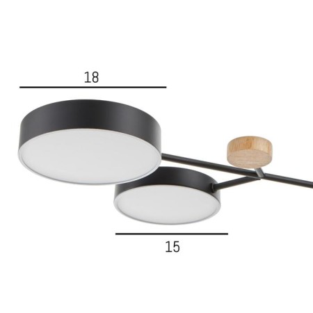 Люстра 1075/6BK LED 72Вт черный 98х98х60 см BayerLux-5