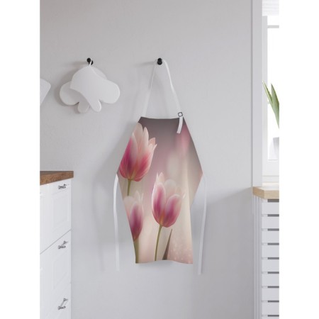 Apron kitchen with a photocrint "Tenderness at dawn", adjustable, size OS-1