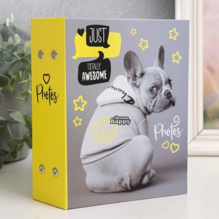 Photo album in 100 photos 10x15 cm, plastic. sheets "Fluffy Pets" Grrr