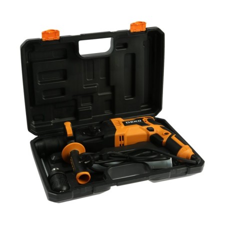 DEKO DKH1100W perforator, 1100 W, 5300 beats/min, 3.5 J, 5 SDS+ drill and additional cartridge-8