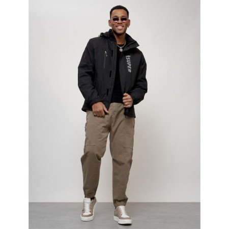 Sports male jacket, size 56, black color-12