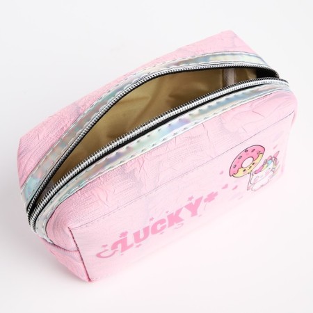 Lightning cosmetic bag, pink color-2