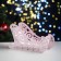 New Year. Wooden Kashpo, 23 × 10 × 14 cm "Sled", gift packaging, pink pastel
