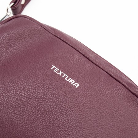 Women's bag over the shoulder Textura, small size, burgundy color-4
