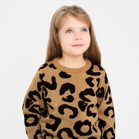 Джемпер детский леопардовый KAFTAN, р.32 (110-116 см)-4