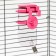 External drinker for a cage, 500 ml, pink
