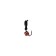 Mormyshka ants black + cube Granin chameleon, weight 0.3 g