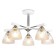 Suspended chandelier Ambrella Light, Traditional, TR9093, 5HE27, white color, chrome