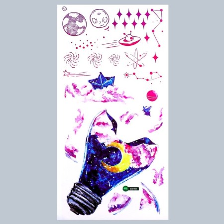 Stick plastic interior color "light bulb and space" 30x60 cm-1