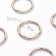 Karabin ring, d = 38/48 mm, thickness - 5 mm, 5 pcs, gold color
