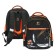 School backpack, 40 x 33 x 19 cm, ergonomic back, Stavia "Football", Blackr