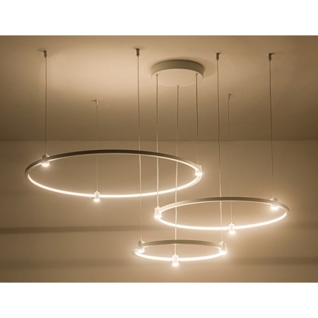 LED LED suspension Ambrella Light, Linetech, FL5533, LED, 90 W, 7200LUM, 3000-6400K, white color-2