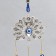 Wind Music Metal "Peacock tail-Werr" from the evil eye with a brush 2 bells 28 cm