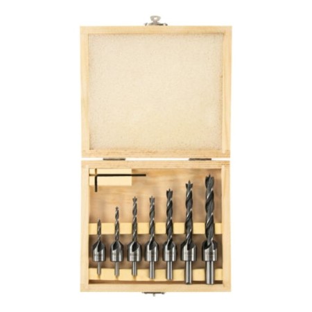 Set of drill Zenkers on wood Denzel 704272, 3-10 mm, 7 pcs-1