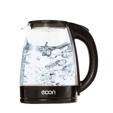 Electric kettle ECON ECO-1845ke, 1500 W, glass, 1.8 l, black color