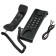 The phone Ritmix RT-007, wired, re-set, black