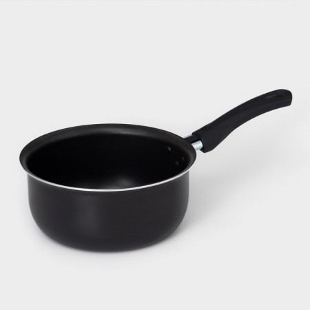 Bucket Consul d = 18 cm, 2 l, plastic handle, glass cover, anti -stick coating, black color-2