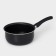 Bucket Consul d = 18 cm, 2 l, plastic handle, glass cover, anti -stick coating, black color