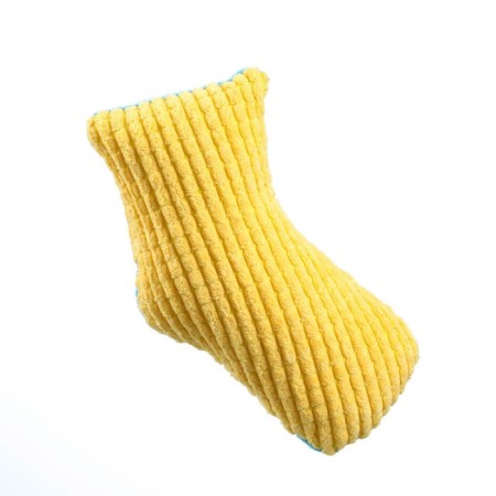 The toy is soft with a squeak yellow sock, 16 cm-3