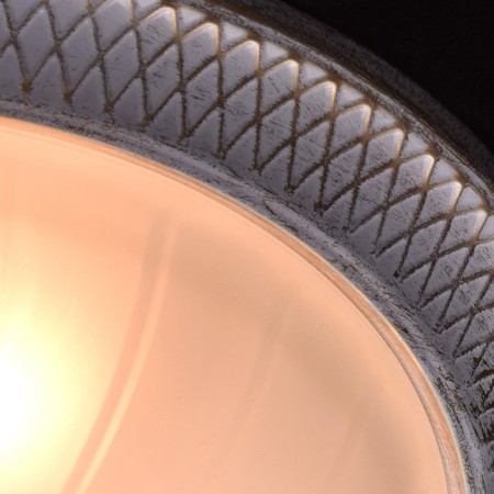 Ariadne chandelier, 3x60W E27, white, golden 37x37x14 cm-4