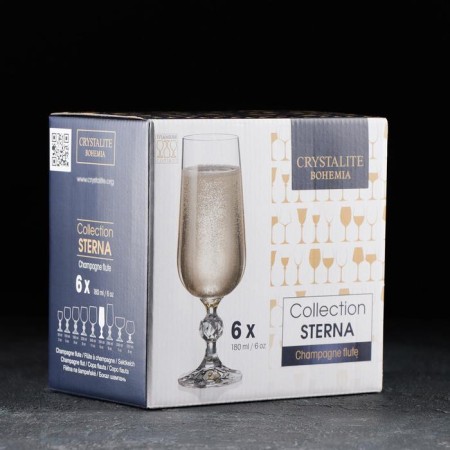 Set of glasses for champagne Sterna, 180 ml, 6 pcs-1