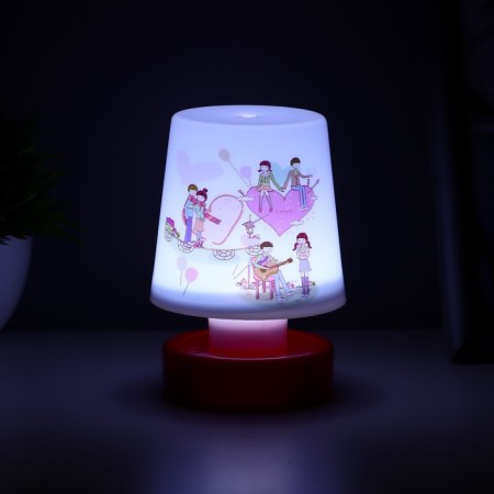 Night "Lovers" LED from batteries 3HAAA 7.5x7.5x11 cm Risalux-4